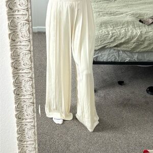 JLUXLABEL Cream Wide-Leg Pants